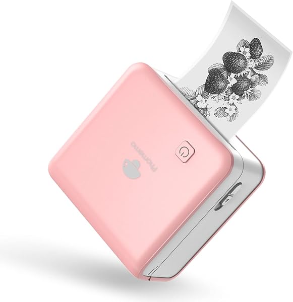 Mini Impressora Térmica de Bolso Phomemo M02 Pro 300 DPI Bluetooth + 3 Rolos Autocolantes
