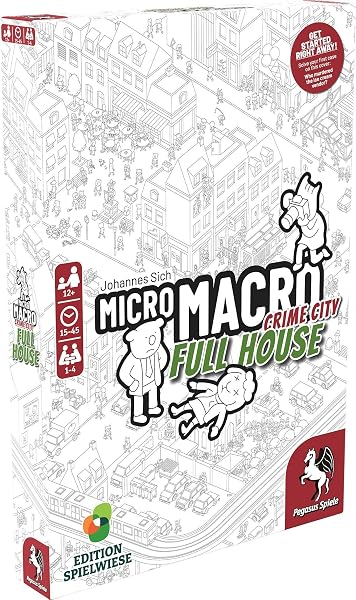 Jogo de Tabuleiro MicroMacro: Crime City (Mapa Gigante 75×110 cm de Detetive com Lupa)